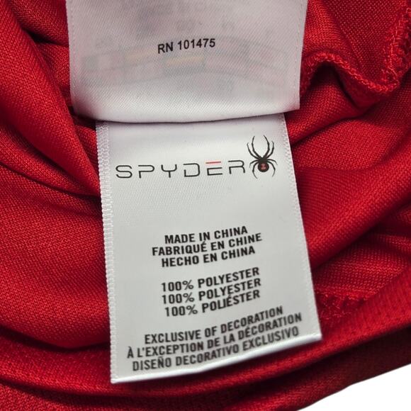 Spyder Red Freestyle Polo Men's Medium Golf Outdoor Work Shirt (Nice with Flaws) - Picture 5 of 16